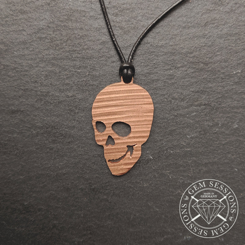 Halskette "BONES" aus Schlagzeugbecken (Tribal | Upcycling | Bronze)