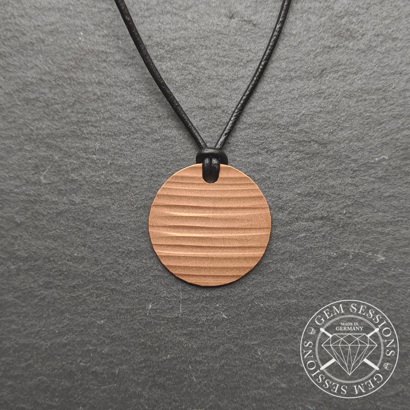 Halskette "CIRCLE" aus Schlagzeugbecken (Individuals | Upcycling | Bronze)