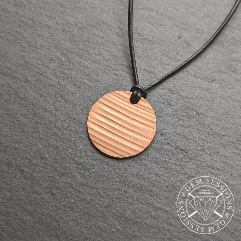 Halskette "CIRCLE" aus Schlagzeugbecken (Individuals | Upcycling | Bronze)