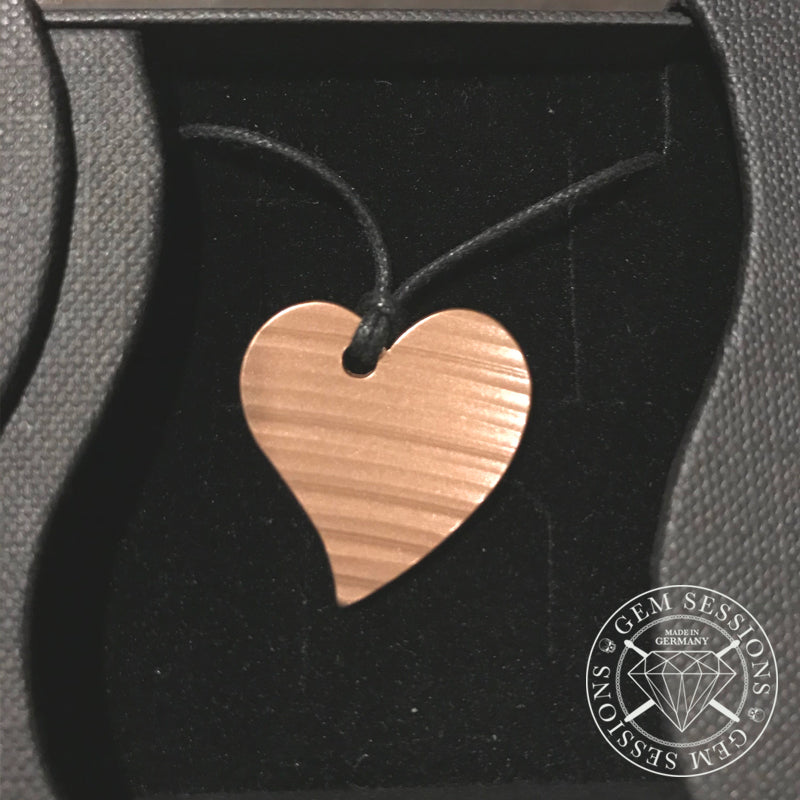 Halskette "CORAZON" aus Schlagzeugbecken (Individuals | Upcycling | Bronze)