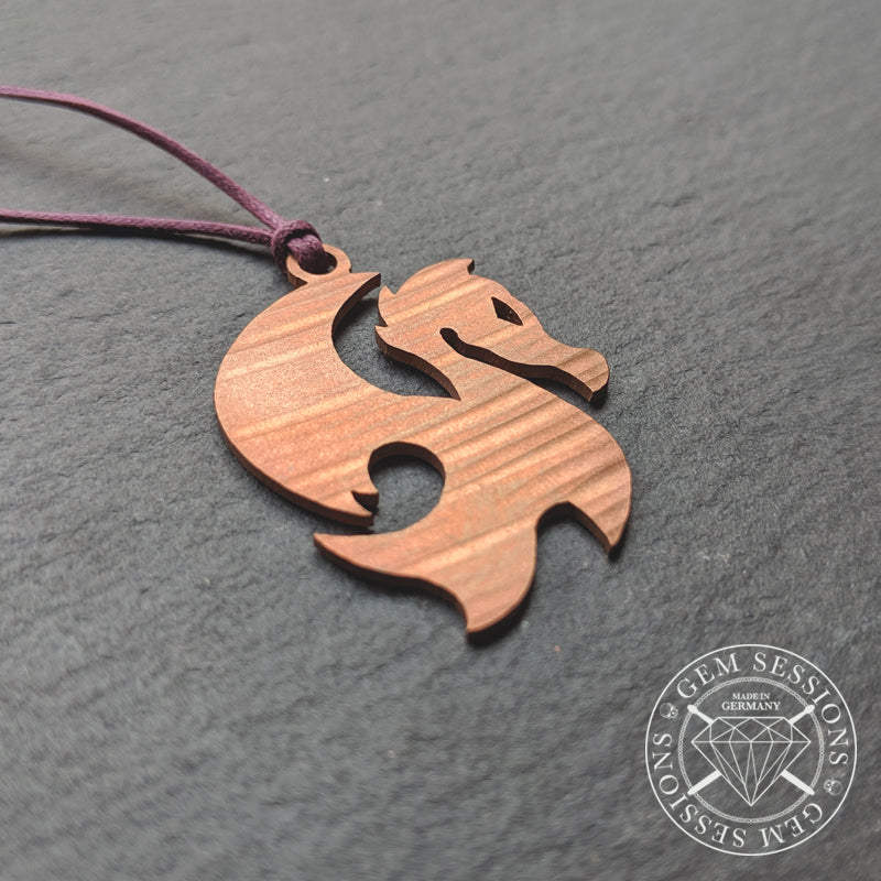 Halskette "DRAGOYLE" aus Schlagzeugbecken (Tribal | Upcycling | Bronze)