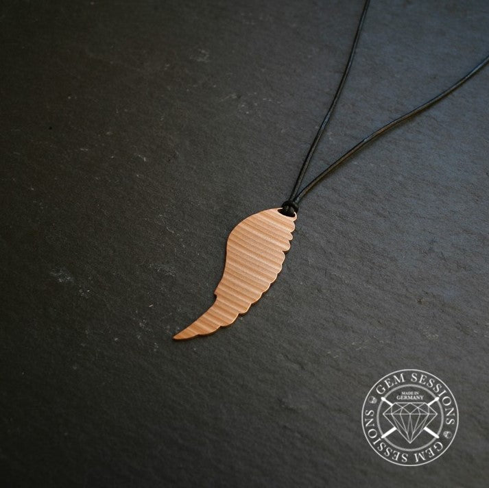 Halskette "FLY" aus Schlagzeugbecken (Individuals | Upcycling | Bronze)