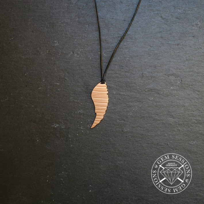 Halskette "FLY" aus Schlagzeugbecken (Individuals | Upcycling | Bronze)