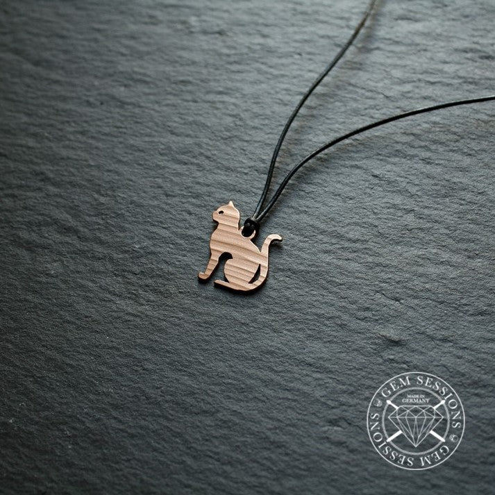 Halskette "CAT" aus Schlagzeugbecken (Individuals | Upcycling | Bronze)