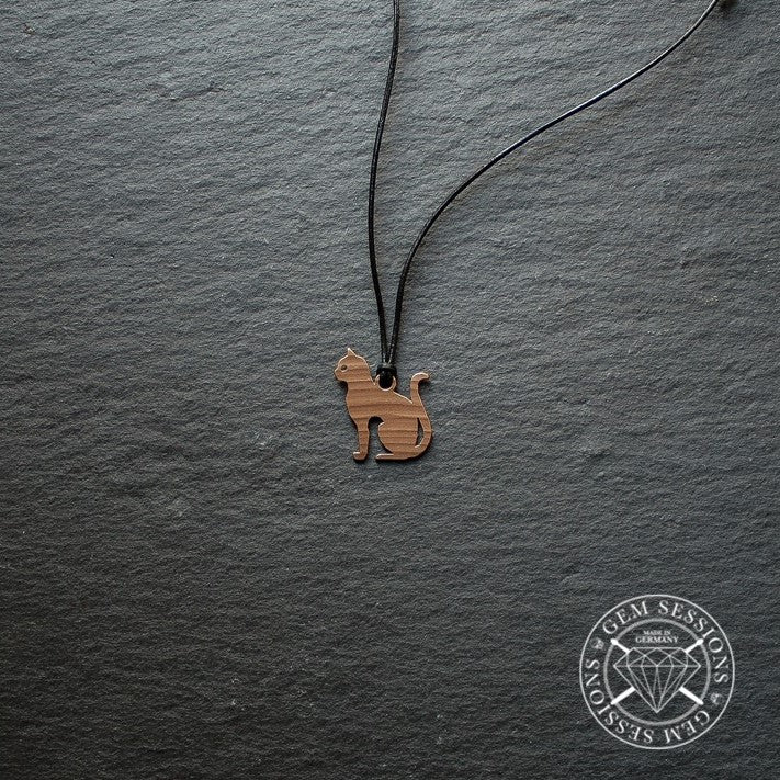 Halskette "CAT" aus Schlagzeugbecken (Individuals | Upcycling | Bronze)