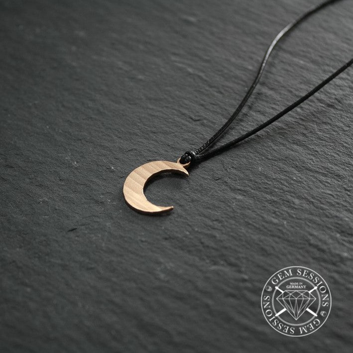 Halskette "MOON" aus Schlagzeugbecken (Individuals | Upcycling | Bronze)