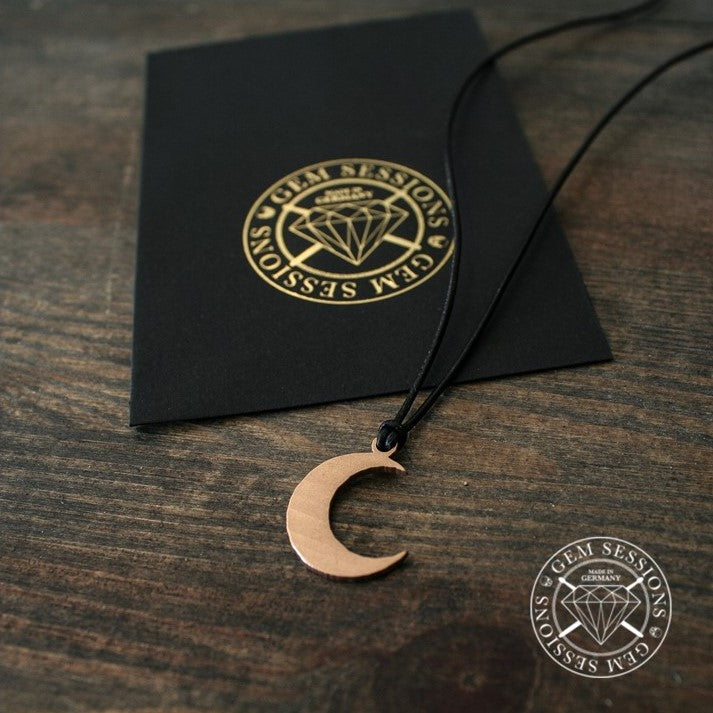 Halskette "MOON" aus Schlagzeugbecken (Individuals | Upcycling | Bronze)
