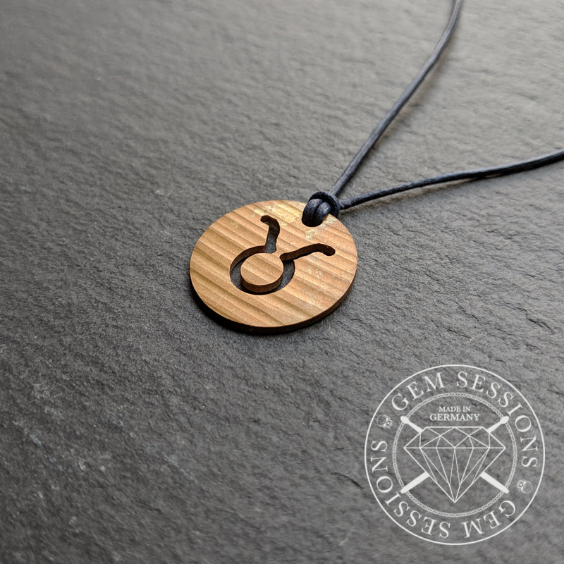 Halskette "TAURUS" aus Schlagzeugbecken (Sternzeichen | Upcycling | Bronze)
