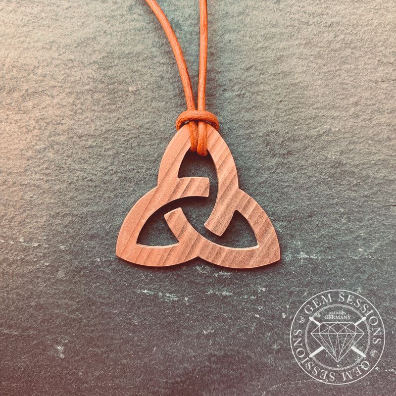 Halskette "TRINITY" aus Schlagzeugbecken (Pagan | Upcycling | Bronze)