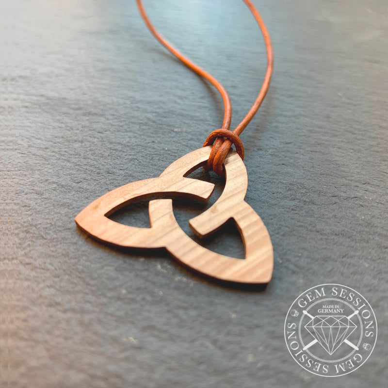 Halskette "TRINITY" aus Schlagzeugbecken (Pagan | Upcycling | Bronze)