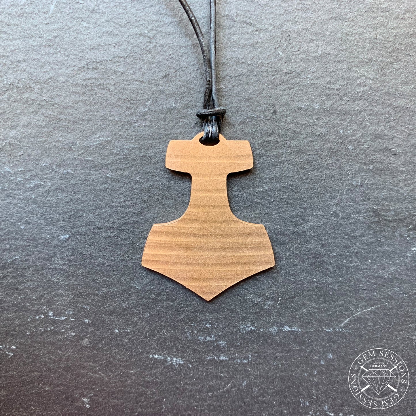 Halskette "THOR" aus Schlagzeugbecken (Pagan | Upcycling | Bronze)