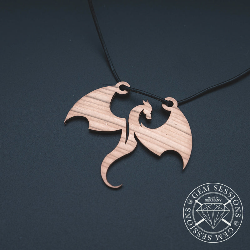 Halskette "WYVERN" aus Schlagzeugbecken (Tribal | Upcycling | Bronze)