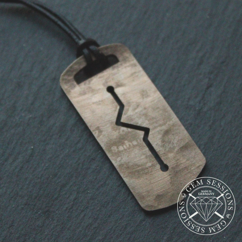 Halskette "LIFE" aus Schlagzeugbecken (Individuals | Upcycling | Messing)
